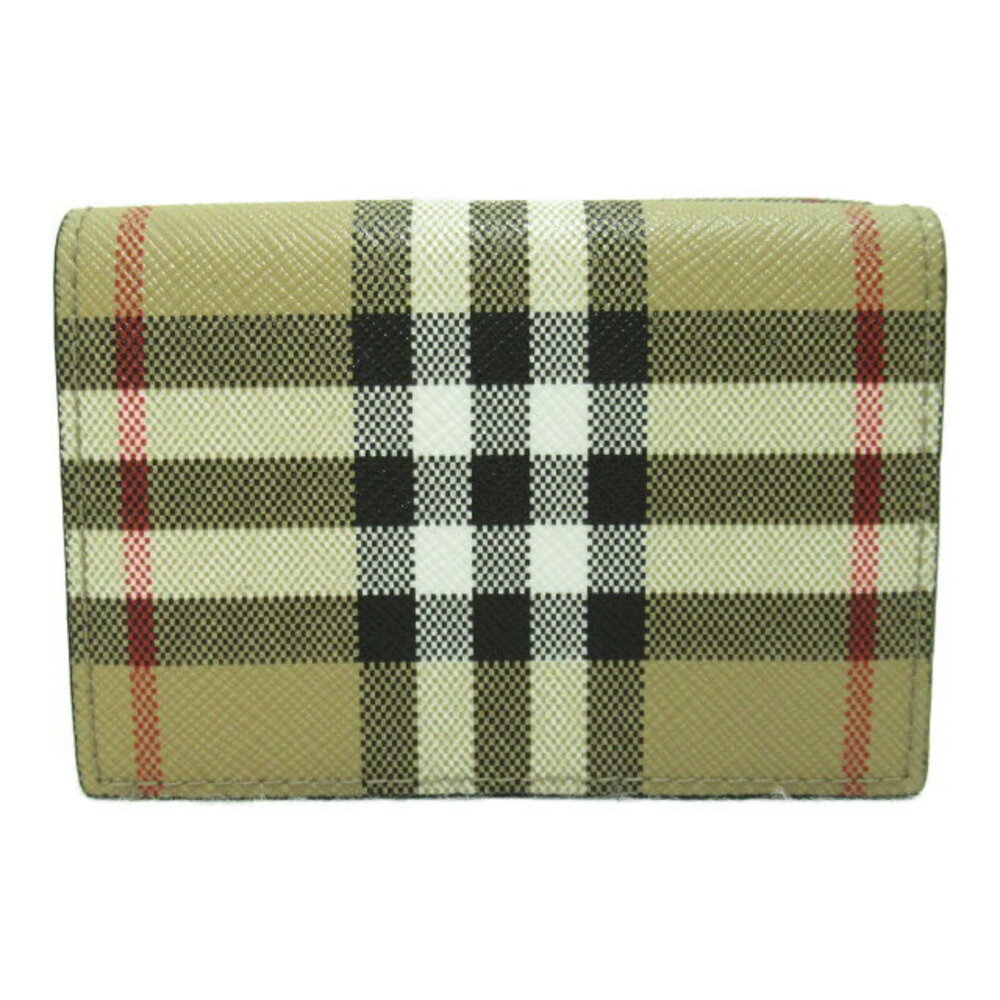 Burberry Wallet Tri Beige fold Canvas - Picture 2 of 6